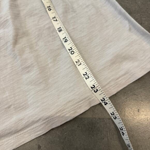 Vintage Y2k Grey White Stitch Longsleeve Abstract Cross Graphic Tee Cotton L - Picture 5 of 5